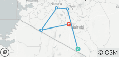  Kenia-Budget-Kenia-Safari mit Unterbringung vor und nach der Safari (7 Tage) - 7 Destinationen 