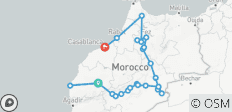  Découverte du Maroc - 10 jours de Marrakech à Casablanca - 25 destinations 