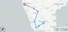  Le meilleur du Karnataka et de Goa - 8 destinations 