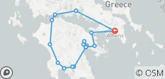  Entdeckungsreise Zentralgriechenland: Epidaurus, Sparta, Messene, Olympia, Delphi und andere berühmte Orte (ab Athen, 14 Tage) - 18 Destinationen 