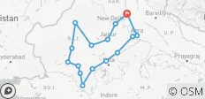  Rundreise durch Nordindien - 17 Destinationen 