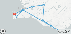  Circuit privé de 5 jours à Reykjavik, Cercle d\'or et côte sud (hiver) - 11 destinations 