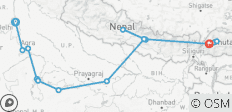  Kulturreise Nepal &amp; Bhutan inkl. Indien - 15 Destinationen 