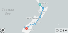  NZ Adventure 17 Day - 9 destinations 