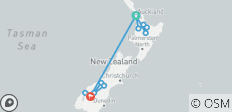  NZ Adventure 17 Day - 12 destinations 