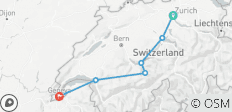  5-daagse Essentiële Zwitserse Gouden Pas Lijn met de trein - 6 bestemmingen 