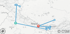  Indien Rundreise mit Nepal und Bhutan - 17 Destinationen 
