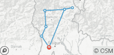  Circuit à Darjeeling et Gangtok - 8 destinations 