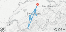  Individualreise Schweiz und Berggipfel (7 Tage) - 9 Destinationen 