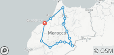  Vertieftes Marokko - Private Rundreise ab Casablanca (7 Tage) - 17 Destinationen 