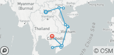  Private Tour &amp; Beach Stay - Laos, Vietnam &amp; Cambodia (with flights) - 15 destinations 