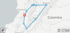  Einzigartiges Kolumbuen - Natur und verborgene Schätze: Cali, Popayán, San Agustín, Neiva, Bogotá, Kaffeeregion (privat, 10 Tage) - 10 Destinationen 