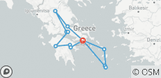  Entdeckungsreise Griechenland und seine Inseln &amp; Klassisches Griechenland, Mykonos und Santorin (Standard) (including Nafplion) - 14 Destinationen 