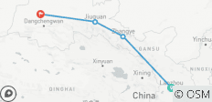  Mittelklassereise: Lanzhou, Zhangye, Jiayuguan, Dunhuang, Jadetor Pass (7 Tage) - 4 Destinationen 