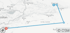  Budgetreise Xinjiang: Urumqi, Himmelsee, Turpan und Kashgar (7 Tage) - 4 Destinationen 