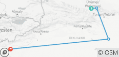  Budget Tour: Urumqi, Tianchi, Turpan and Kashgar 7 Days in Xinjiang - 4 destinations 