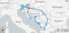  Komplette Balkan Abenteuerreise - 29 Destinationen 