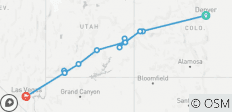  Schluchten des Westens und die fünf Nationalparks von Utah (Standard) - 13 Destinationen 