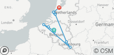  Landstraßen von Belgien, Luxemburg und den Niederlanden (Rundreise, 11 Tage) - 10 Destinationen 