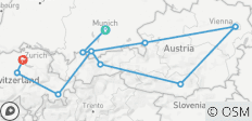  Landstraßen von Bayern, Schweiz &amp; Österreich (Klassische Rundreise, Oberammergau C1, 11 Tage) - 10 Destinationen 