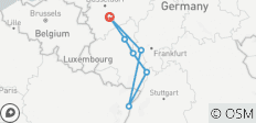  \'Höhepunkte entlang am Rhein\' - 6-Tage Rhein DCS Alemannia - 7 Destinationen 