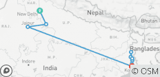  India\'s Gouden Driehoek &amp; de Heilige Ganges (2023) (New Delhi naar Kolkata, 2023) - 11 bestemmingen 