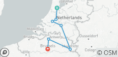  Holland &amp; Belgien zur Tulpenzeit (2023) (von Amsterdam nach Brüssel) - 7 Destinationen 