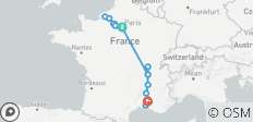  Grand France (2023) (Paris nach Arles, 2023) - 17 Destinationen 