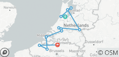  Tulips &amp; Windmills (2023) (Amsterdam to Antwerp, 2023) - 12 destinations 
