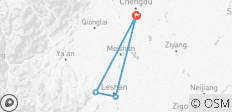  Excursion de 3 jours en voiture à la base du panda géant, au bouddha géant de Leshan et au mont Emei depuis Chengdu - 4 destinations 