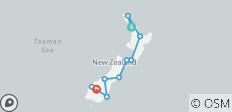 Entdeckungsreise Die Wunder Neuseelands auf Nord- und Südinseln (Auckland bis Queenstown, Standard) - 11 Destinationen 