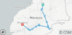  5-daagse Tocht Woestijn Marokko - Tocht door de Sahara van Fes naar de Sahara woestijn &amp; Marrakech stad - 15 bestemmingen 