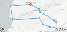  Sahara woestijn reis 9 dagen van Marrakech , Ouarzazate , Erg Chegaga , Essaouira - Marokko rondreizen vanuit Marrakech - 16 bestemmingen 