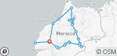  Highlights of Morocco 12 Days from Marrakech to Sahara Desert (Les points forts du Maroc 12 jours de Marrakech au désert du Sahara) - 23 destinations 