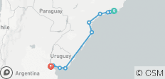  Rio de Janeiro to Buenos Aires (via Uruguay) Travel Pass - 11 destinations 