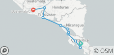  San Jose to Antigua Travel Pass - 10 destinations 