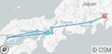  Japan Golden Route with Hiroshima - 8 destinations 