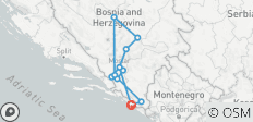  Découvrez le meilleur de la Bosnie dans un circuit de 7 jours au départ de Dubrovnik. Mostar, Sarajevo, Radimlja, chutes d\'eau de Kravica, grotte de Vjetrenica. Sites de l\'UNESCO. Nature. Architecture. Culture. Histoire. Cuisine. Vin. Slow travel. - 12 destinations 