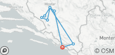  Ontdek de schoonheid van Bosnië in een 4-daagse rondreis alle seizoenen vanuit Dubrovnik. Bezoek Ottomaanse forten, oude orthodoxe kloosters, oude ommuurde steden, Kravica Waterval en Vjetrenica Grot. UNESCO sites. Natuur. Architectuur. Cultuur. Keu… - 9 bestemmingen 