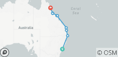  Strände und Riffe (16 Tage) (including Whitsunday Inseln) - 10 Destinationen 