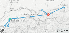  Entdeckungsreise Schweiz, Österreich &amp; Bayern (Von Bern nach Innsbruck) (Standard) (24 destinations) - 12 Destinationen 