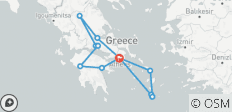  Entdeckungsreise Griechenland und seine Inseln &amp; Klassisches Griechenland, Mykonos und Santorin (Standard) (26 destinations) - 13 Destinationen 