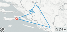  Alle seizoenen. Prachtige Bosnië 3 dagen ontdekkingstocht vanuit Korcula. UNESCO sites. Natuur. Architectuur. Cultuur. Wijn. Keuken. Geschiedenis. Oude steden. Oude kloosters. Watervallen. Grotten. - 8 bestemmingen 