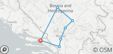  Mini-Tour Bosnien: UNESCO-Stätte, Natur, Architektur, Kultur, Wein, Kulinarik, Geschichte, Alte Städte (ab Makarska, 3 Tage) - 7 Destinationen 
