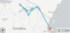  Tansanias und Sansibars Highlights erleben (15 Tage) - 11 Destinationen 