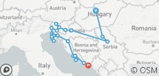 Les Balkans étendus - De Budapest à Dubrovnik - 25 destinations 