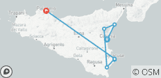  Sabores de Sicilia Comida y vino circuito privado - 8 destinos 