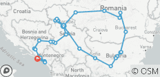  Grand cercle des Balkans, 19 jours - 29 destinations 