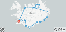  Island: Sommerrundreise mit Minibus (6 Tage) - 21 Destinationen 