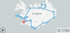  Island: Sommerrundreise mit Minibus (6 Tage) - 26 Destinationen 